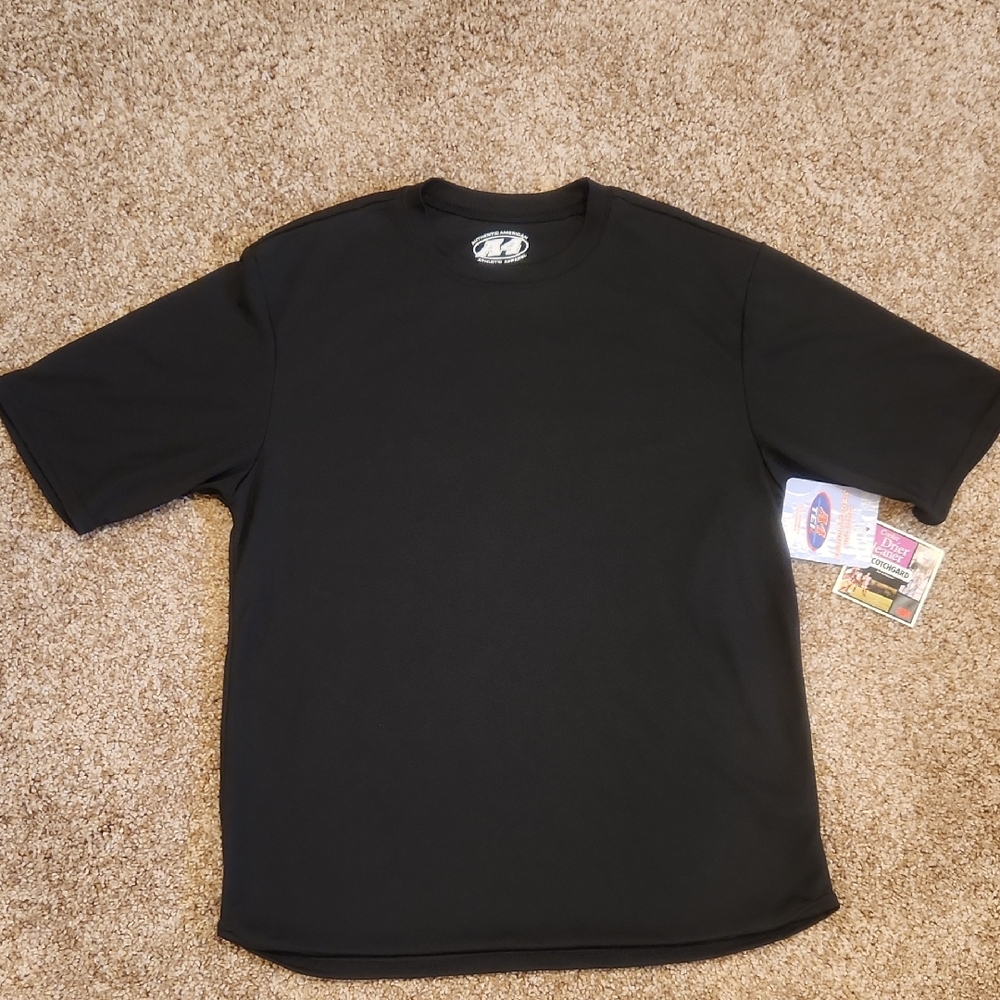 Black Men's T-Shirt Athletic Apparel, Size Small, NWT
